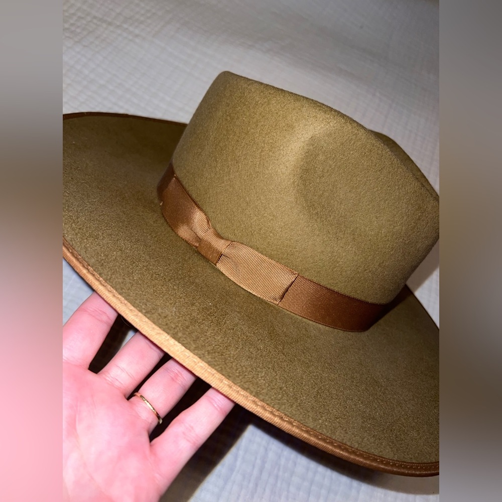 SOLD - Lack of Color Teak Rancher Wool Felt Fedora Hat - Picture 4 of 16